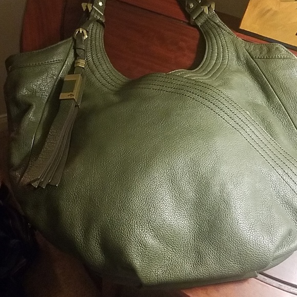 Oryany green leather hobo bag - Picture 1 of 6